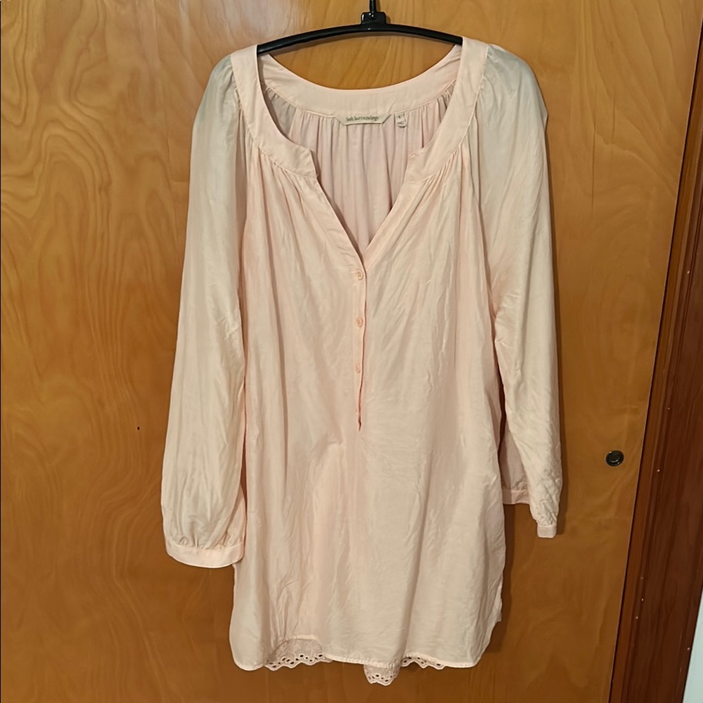 Soft Surroundings soft pink blouse